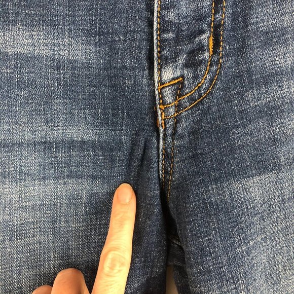 ELLA MOSS High Waist Straight Jeans Women's Size 6 Blue Denim Stretch Zip Fly - Picture 5 of 10